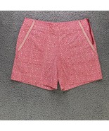 Cabi Picnic Short Womens 8 Red Dot Print Side Zip Stretch Casual Chino 3... - £11.79 GBP