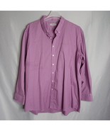 OOBE Shirt Men&#39;s 3XL Pink Gingham Check Button Down Long Sleeve Casual - $481.77 MXN