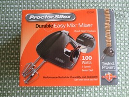 NIB PROCTOR SILEX 5-Speed BLACK Durable EASY MIX MIXER - Style 62507 - €10,61 EUR