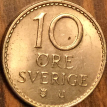 1966 Sweden 10 Ore Coin - £1.40 GBP