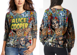 Alice Cooper Musician Unique Full Print Sweatshirt For Women - £24.03 GBP
