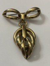 Vintage Napier Sterling Vermeil Articulated Brooch Gold Tone Large - £36.44 GBP