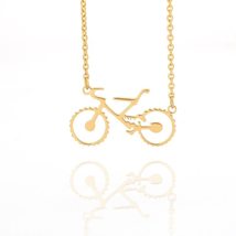 Bicycle Necklaces &amp; Pendants Men Gold Chain Necklace For Women Male Curr... - £19.66 GBP