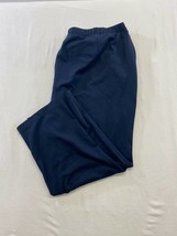ALIA Women&#39;s Petite Elastic Waist Pants Size 24W Blue Stretch Tapered Leg NEW - £9.30 GBP