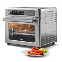 Oster Digital Air Fryer Oven with RapidCrisp, Stainless Steel, 12-Functi... - £230.31 GBP