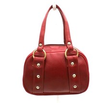 Vintage Petite Cherry Red Vinyl Purse Mini Cute 1970s Bag - $34.75