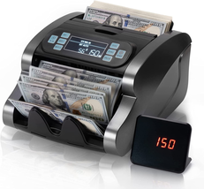 MUNBYN IMC07 Money Counter Machine Count Value, UV/MG/IR/MT/DD, USD/EUR ... - £118.67 GBP