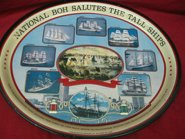 Vintage 1976 National Boh Salutes Tall Ships Metal Beer Tray - $34.64