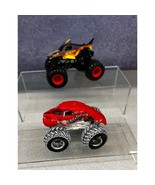 Spin Masters Megladoon &amp; Hot Wheels Crushtation Monster Truck Pair Die Cast - $15.79