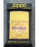 Hard Rock Cafe REYKJAVIK, Iceland Zippo Lighter 1998 Polished Brass - €37,70 EUR