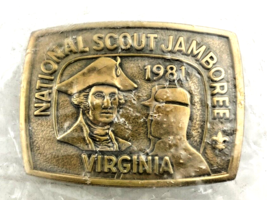 BSA Belt Buckle Vintage 1981 National Scout Jamboree Virginia - $262.24 MXN