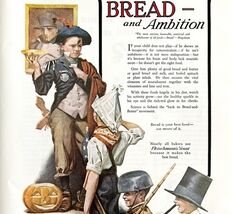Fleischmann Bread Norman Rockwell 1979 Advertisement Halloween Pumpkin D... - €25,92 EUR