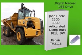 John Deere 250D  300D Articulated Dump Truck BELL  DW  Repair Manual See Desc. - £18.97 GBP