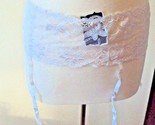 iCollection White Lace Garter Belt &amp; Thigh High Stocking bundle Style 7387 - £12.51 GBP+