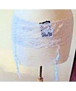 iCollection White Lace Garter Belt &amp; Thigh High Stocking bundle Style 7387 - $291.39 MXN+