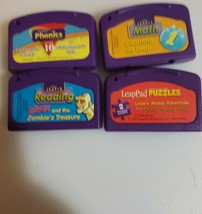 leap frog leapster leappad leapster game cartridges — lot of 4 leapfrog ... - £6.27 GBP