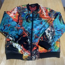 Fresh Hoods Sweatshirt Mens M Psychedelic Trippy Hoodie Sweater Streetwear - $41.87