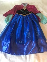 Size 7-8 Disney Store Original Frozen Princess Anna Halloween Costume Dress EUC - £38.36 GBP