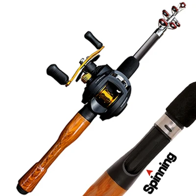 Multifunctional Fishing Gear Set 1. 1.6m 1.8m   Rotating Telescopic Fishing Rod  - £43.91 GBP