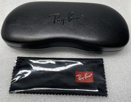 Ray-Ban Black Hard Case for Sunglasses Eyeglasses with Cleaning Cloth - £6.39 GBP