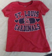 VTG MLB St Louis Cardinals Womens T Shirt Medium Red Sparkly Campus Life... - $19.99
