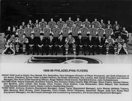 1998-99 PHILADELPHIA FLYERS 8X10 PHOTO HOCKEY NHL PICTURE B/W - £3.85 GBP