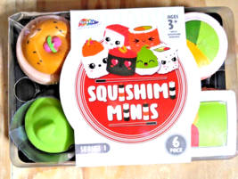 Grafix Squishimi Minis Series 1 Tiny Sushi Squishies 6 Pack Toy Easter Item - £11.64 GBP