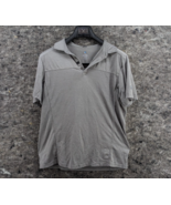 Kuhl Engineered Polo Gray Stretch Breathable Short Sleeve Polo Shirt Siz... - $17.99