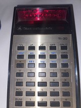 Vintage LED Texas Instruments TI-30 Calculator Manual And Case - $14.49