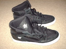 Supra Vaider High Top Sneakers Basketball Shoes Mens Size 11 EUC Black Snakeskin - £50.81 GBP