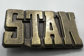 Vintage Stan Name Belt Buckle Bronze Brass Metal Lettering MBOI ROYP Col... - $27.04