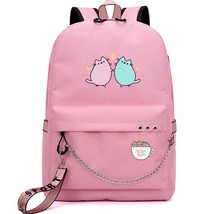 IMIDO Cute  Student Backpa Large Capacity Breathable School Bag With USB Chargin - £32.33 GBP