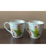 The Grinch set Of 2 Christmas Tea Coffee Mugs Cups New - $36.98