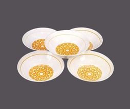 Five Ridgway Christina coupe cereal or soup bowls made in England. Flaws. - £76.48 GBP