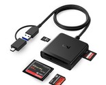 SD Card Reader, uni Memory Card Reader 4 in 1 USB C USB 3.0 Dual Connect... - £23.69 GBP
