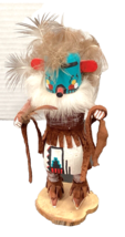 Native American Navajo Kachina Doll Morning Singer Handmade Artist Signed 7&quot; - £36.78 GBP