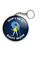 DONN&#39;T BE A SALTY BITCH FUNNY QUOTE KEYCHAIN KEY FOB RING CHAIN GIRL GIF... - €12,51 EUR+