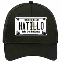 Hatillo Puerto Rico Novelty Black Mesh License Plate Hat - £22.92 GBP