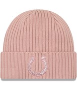 Knit Hat New Era Light Pink Indianapolis Colts Team Glisten EUC - $185.84 MXN
