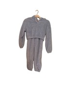 Shein Girls Size 10 Years Blue Teddy Bear Outfit Cropped Hoodie with Jog... - $275.97 MXN
