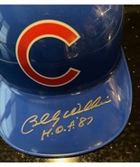 CHICAGO CUBS BILLY WILLIAMS SIGNED  HELMET - £82.56 GBP