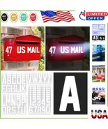 Weatherproof Self-Adhesive Mailbox Numbers &amp; Letters - Reflective 3&quot; Vin... - $37.18 CAD