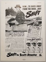 1949 Print Ad Scott-Atwater Shift Outboard Motors 4-HP, 5-HP, 7.5-HP Models - $16.81