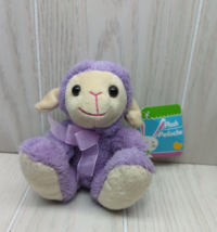 Greenbrier International small purple plush spring lamb cream sparkle do... - $10.88