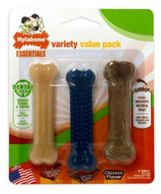 Nylabone Essentials Variety Value 3pk Dog Chews,  XS - £8.72 GBP