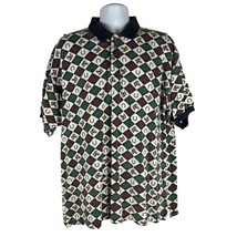 W.R. Gass Mens Classic Polo Shirt - Horse &amp; Horseshoe Print Size L Casua... - $18.50