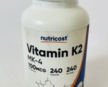 Nutricost Vitamin K2, MK-4, 100 mcg, 240 Capsules - Exp 10/2026 - £17.60 GBP