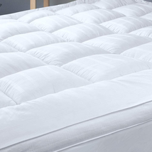 3 Inch Plush Pillowtop Mattress Topper Cotton Cooling Hotel Matress Bed Pad New - £96.22 GBP+