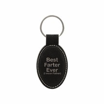 Funny Dad Gifts Best Farter Ever I Mean Father Engraved Leatherette Keyc... - £8.76 GBP