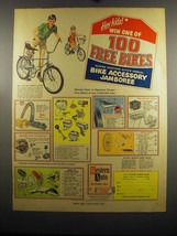 1967 Western Auto Bicycle Accessories Ad - Hey kids! Win one of 100 Free... - $18.49